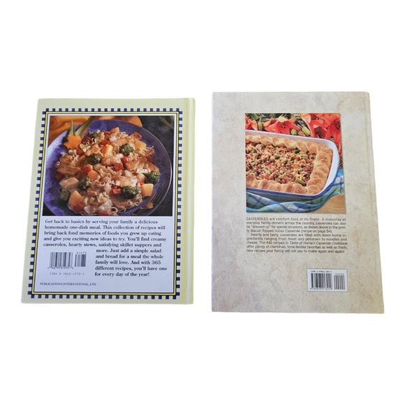 Set of Two Hardcover Casserole Cookbooks 365 Brand Name Taste of Home - Picture 2 of 10